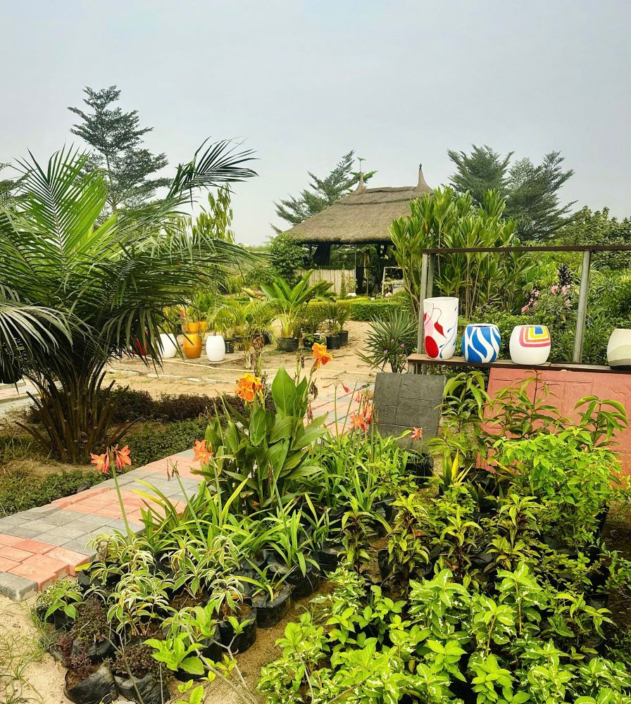 A garden centre along the Epe-Expressway in Lekki, Lagos State, Nigeria. 