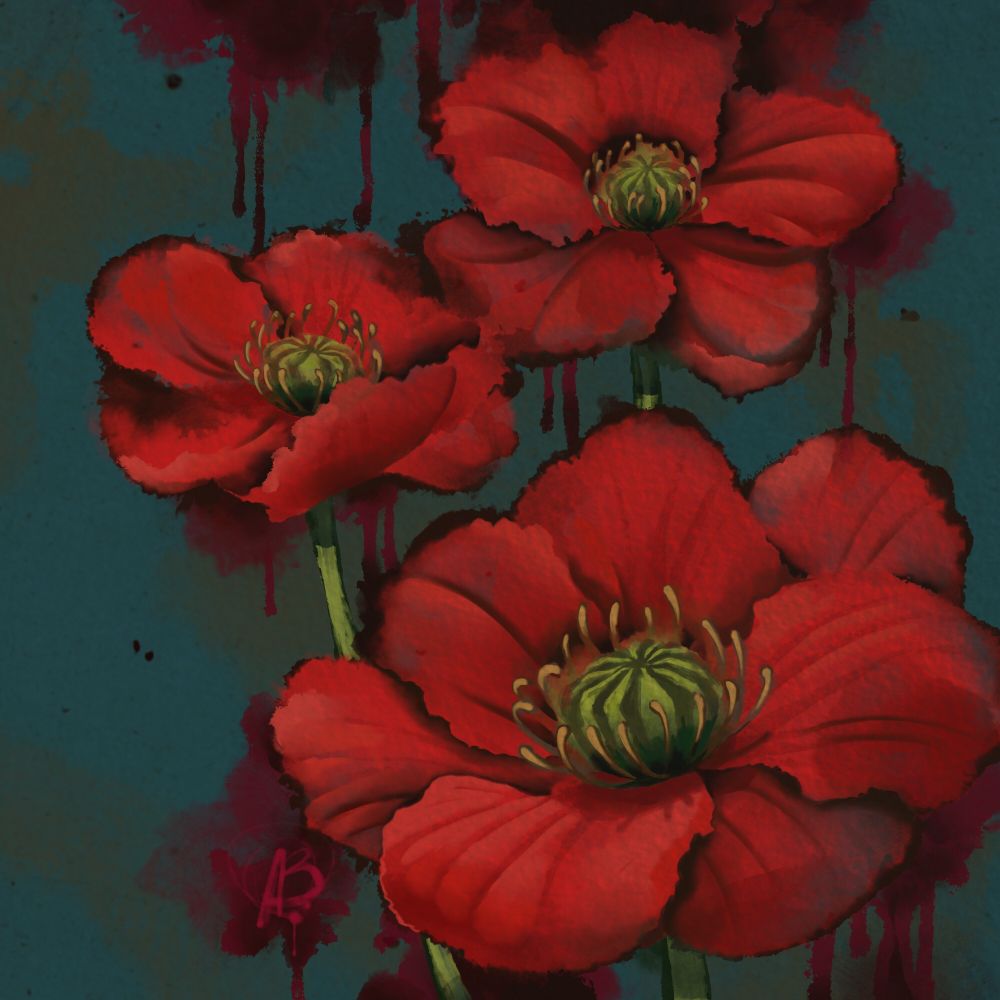 Canadian here… I offer up a poppy every year to share for Remembrance Day as a thankyou for those who were and are in service. Here’s three.