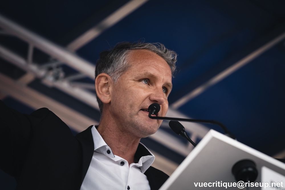 Björn Höcke bei einer Rede am 21.05.2022 in Grimma