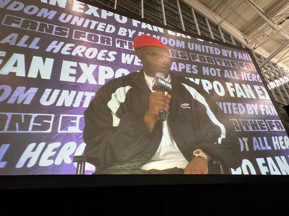 John Boyega on a big screen 