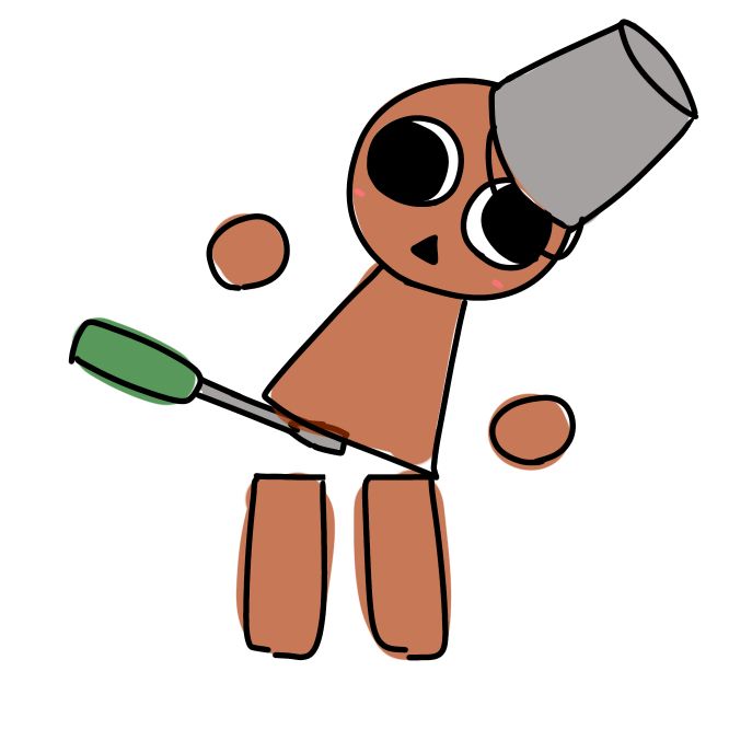 sprunkiに足は無いよ