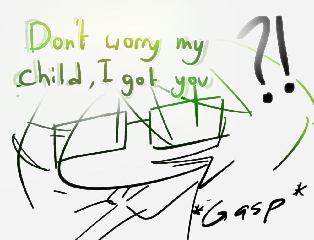 Omniscient voice: Don't worry my child, I got you

Rei: *gasp* ?!