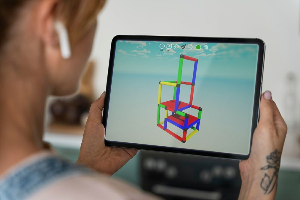 Monkeybars Designer running on a tablet