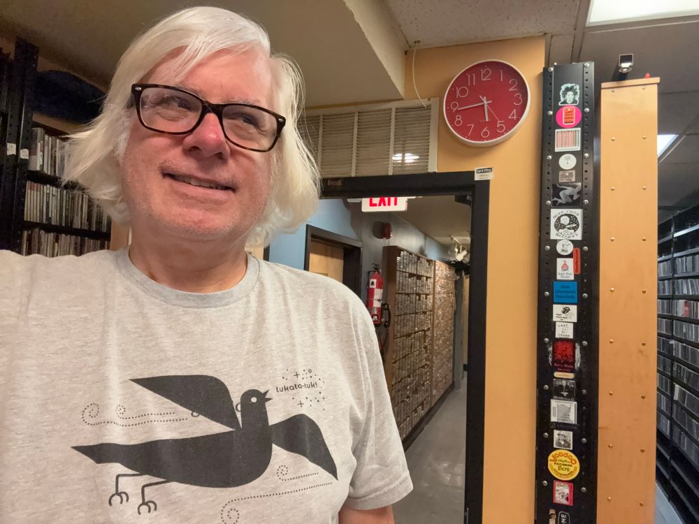 Watching the clock in WFMU’s record library