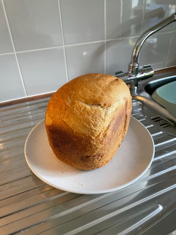 Pictures of a freshly baked loaf of bread