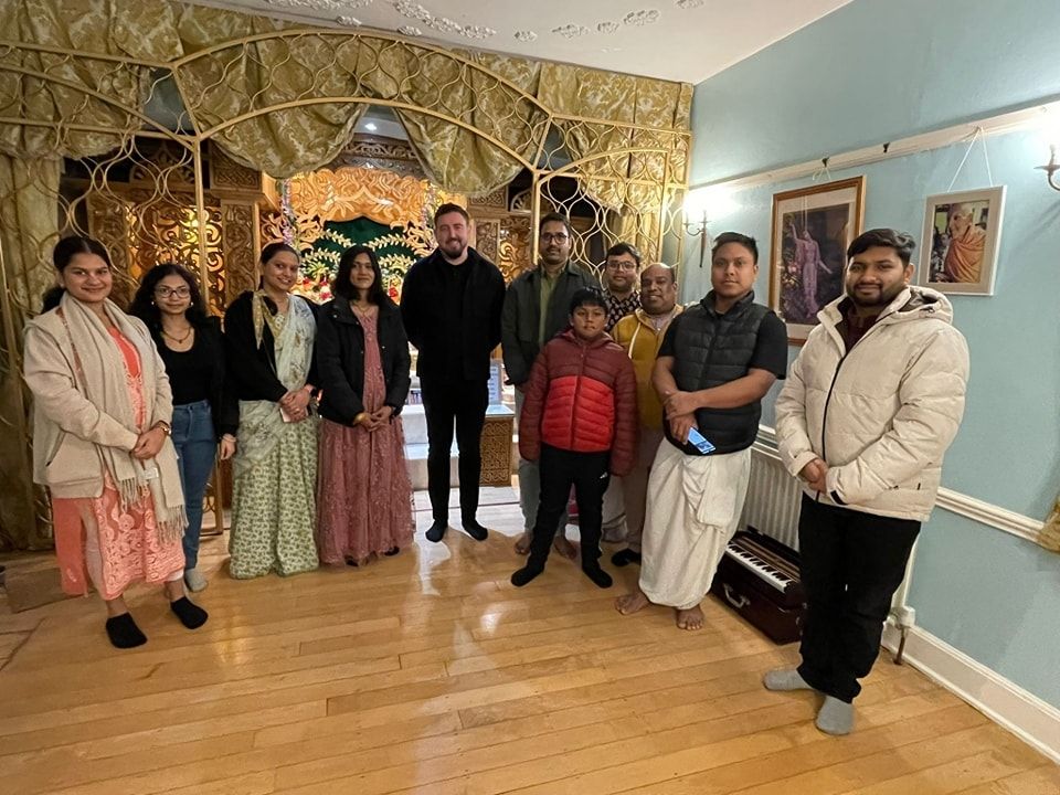 Paul Doherty meeting with Iskcon Belfast Krishna Group
