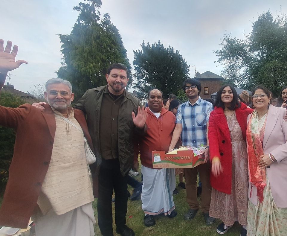 Event in West Belfast with Paul Doherty and ISKCON members