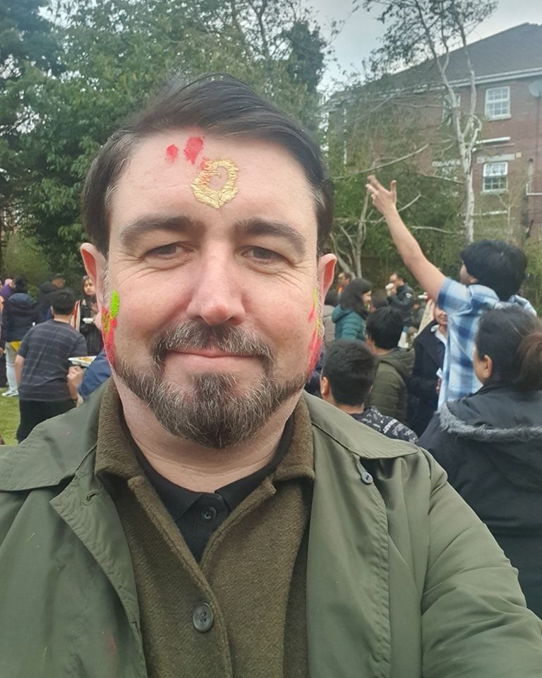 Paul Doherty at event in West Belfast