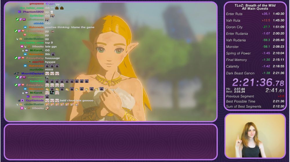 PB screenshot Breath of the Wild All Main Quests 2:21:36