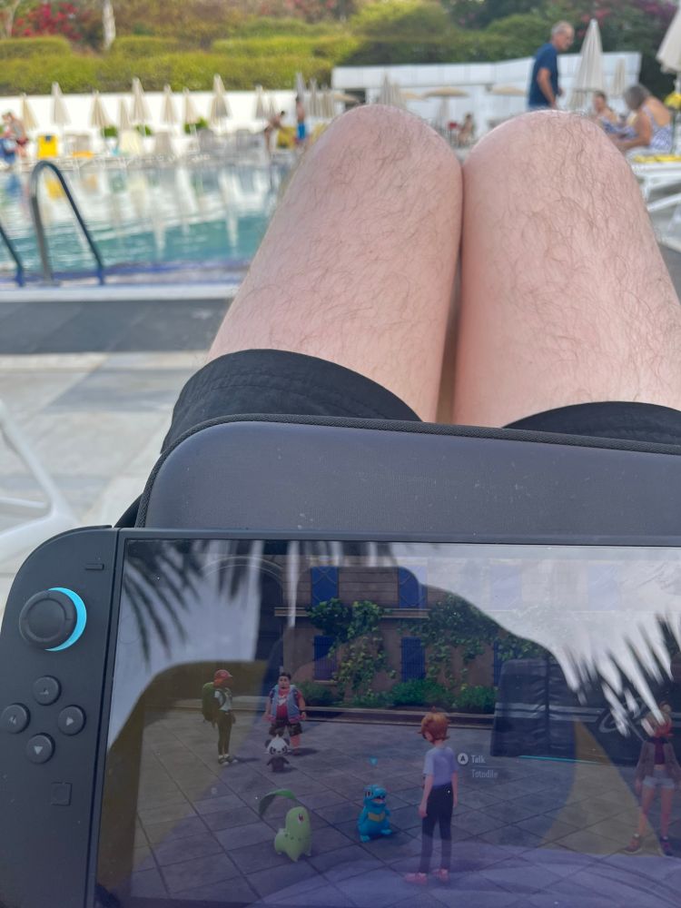 Pokémon ZA by the pool