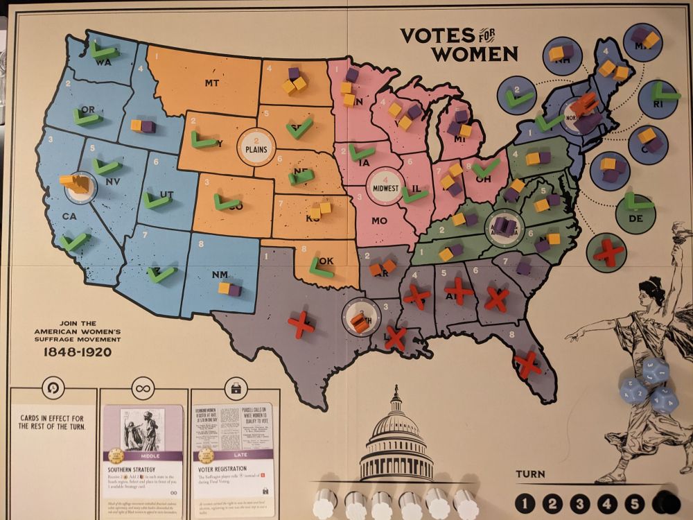"Votes for Women" board game