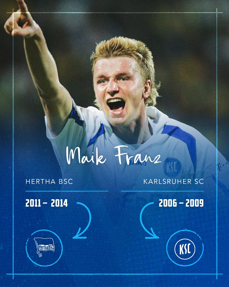 Gemeinsamer Spieler Hertha BSC - KSC: Maik Franz