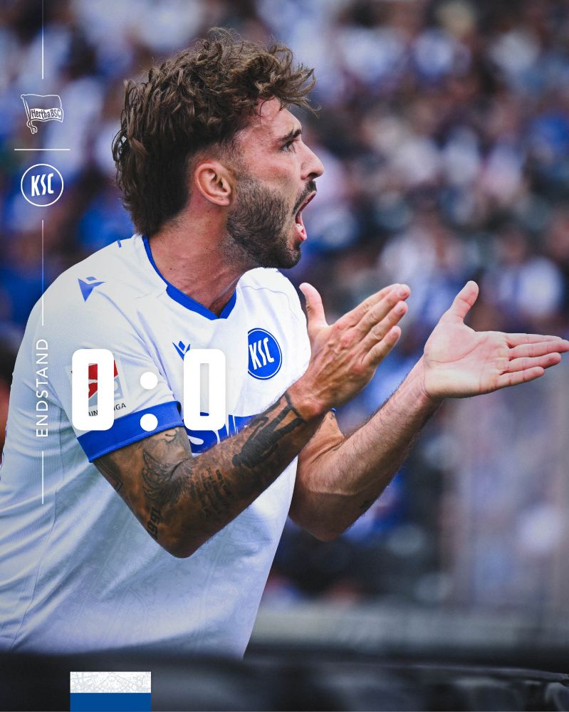 Endstand: Hertha BSC 0-0 KSC.