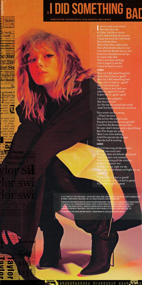 I Did Something Bad wallpaper with Taylor from the reputation promo shoot