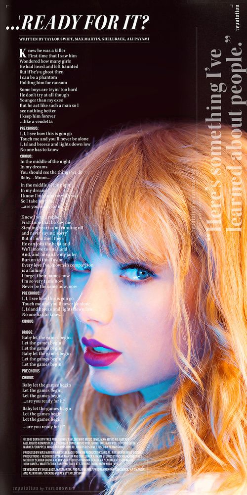 ...Ready For It? wallpaper with Taylor promo from Taylor Swift Now photoshoot