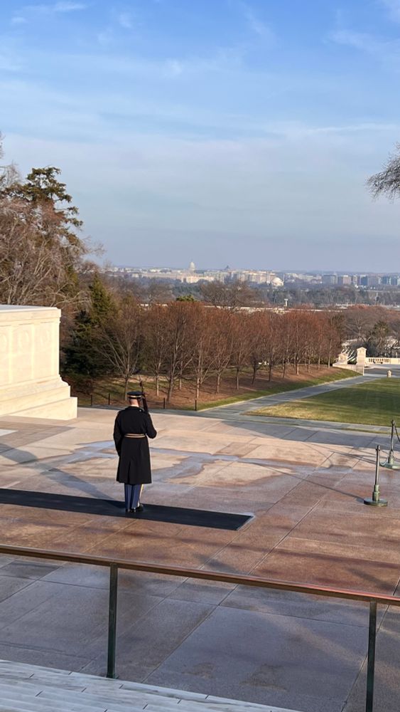 Honor guard at Arlington’s Tomb of the an Unknown Soldier. 