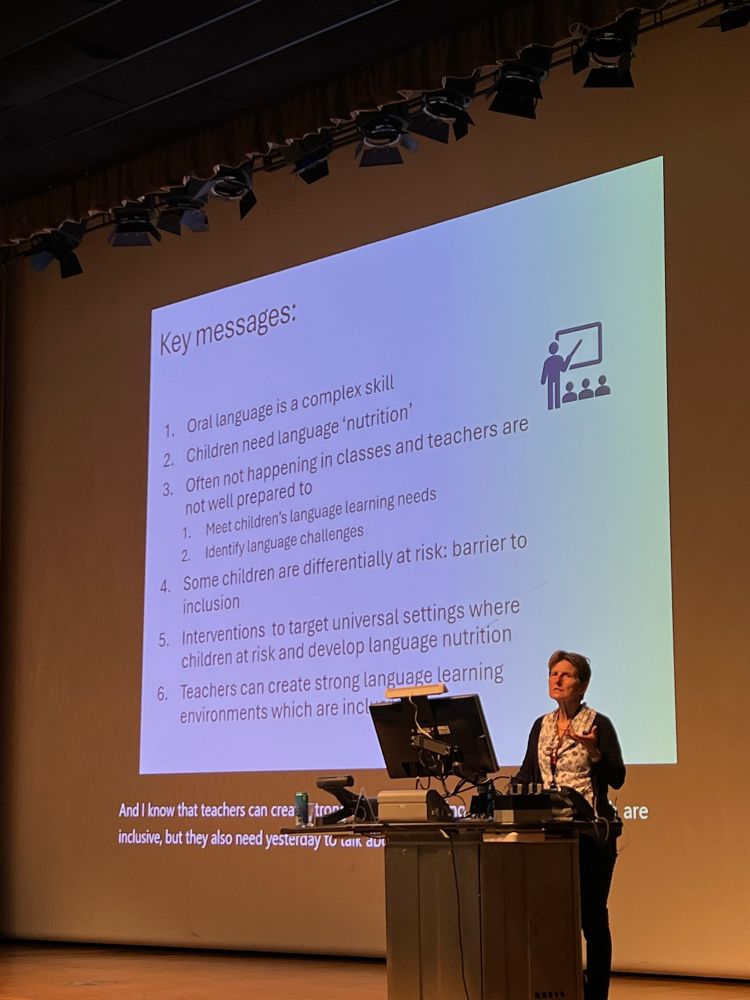 Prof Julie Dockrell on the LICIE stage