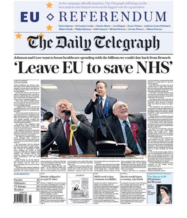 Leave EU to save NHS Cameron, before stepping out with Russian oligarchs and Panama Papers coverage 