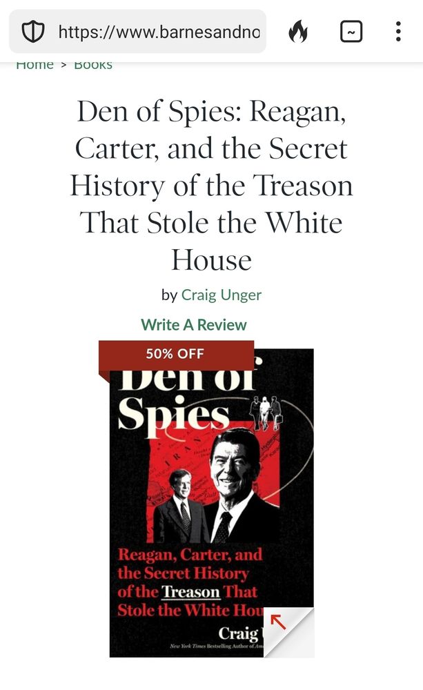 Den of Spies: Reagan, Carter, and the Secret History of the Treason That Stole the White House by Craig Unger