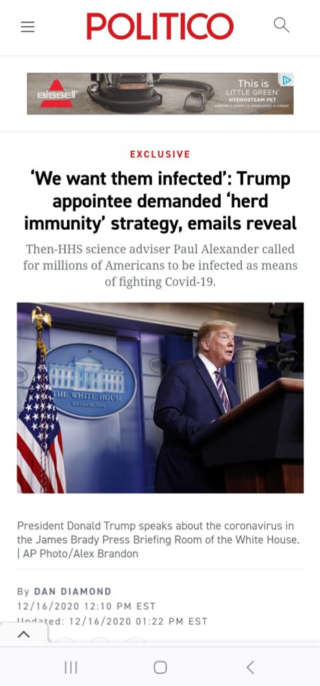 POLITICO 'We want them infected