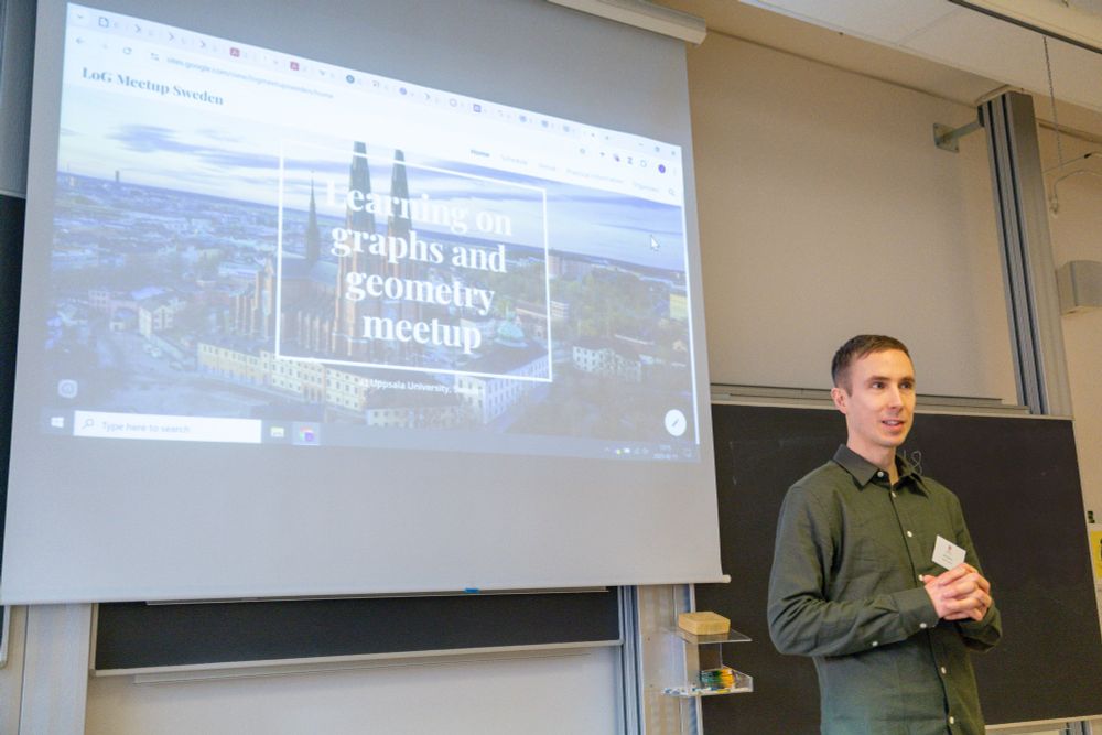 Jens Sjölund giving the opening remarks for the LoG meetup