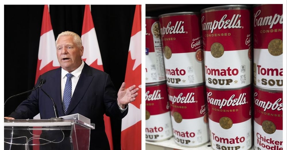Ontario Premier Doug Ford is once again floating the idea of introducing legislation that would force companies to place a flag of origin on their products as he takes aim at Campbell’s for ‘misleadin...