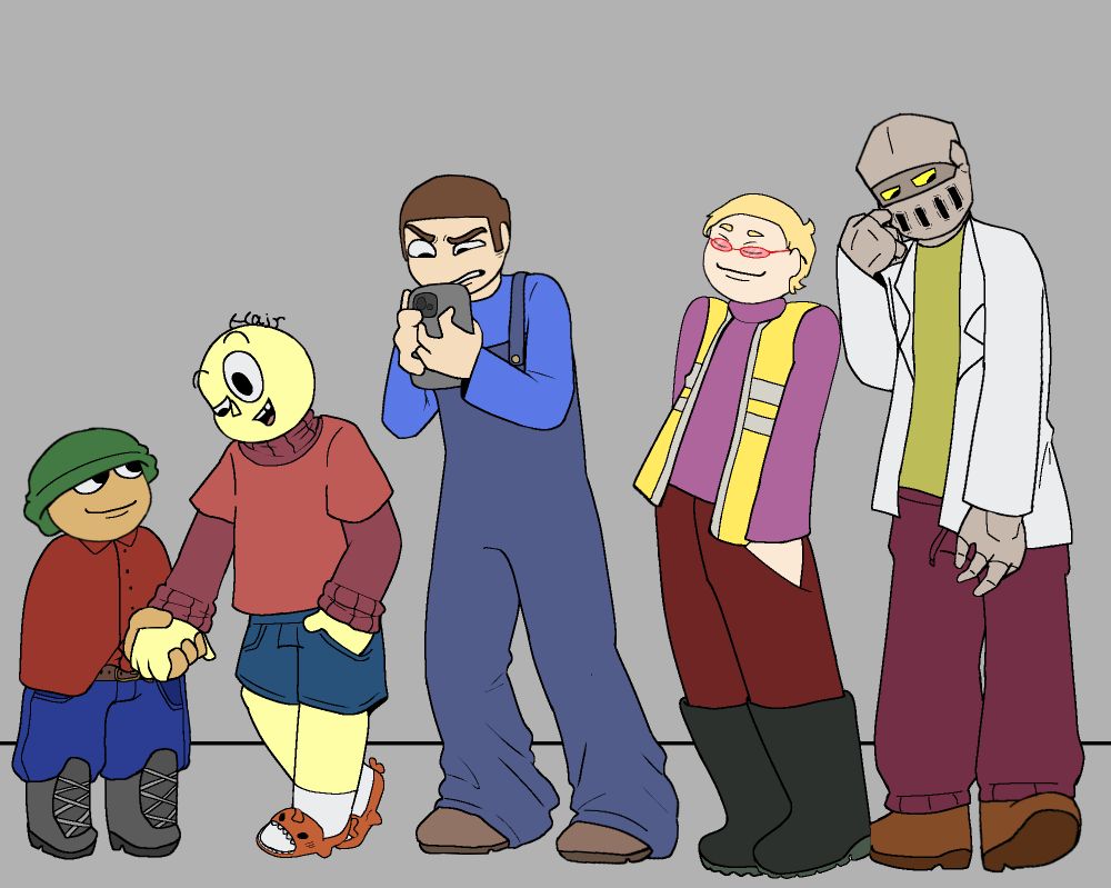 Bambi, Tristan, Dave, Muko and Maldo swap designs 