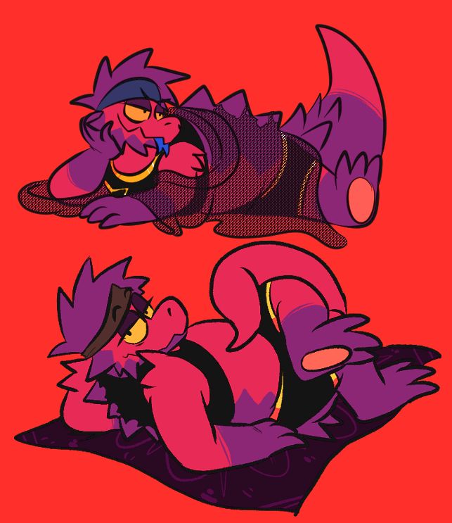 lizard sittin' pretty n' sassy