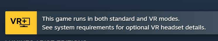screen clip from the steam store page for Lumines Arise. It says that VR systems are supported.