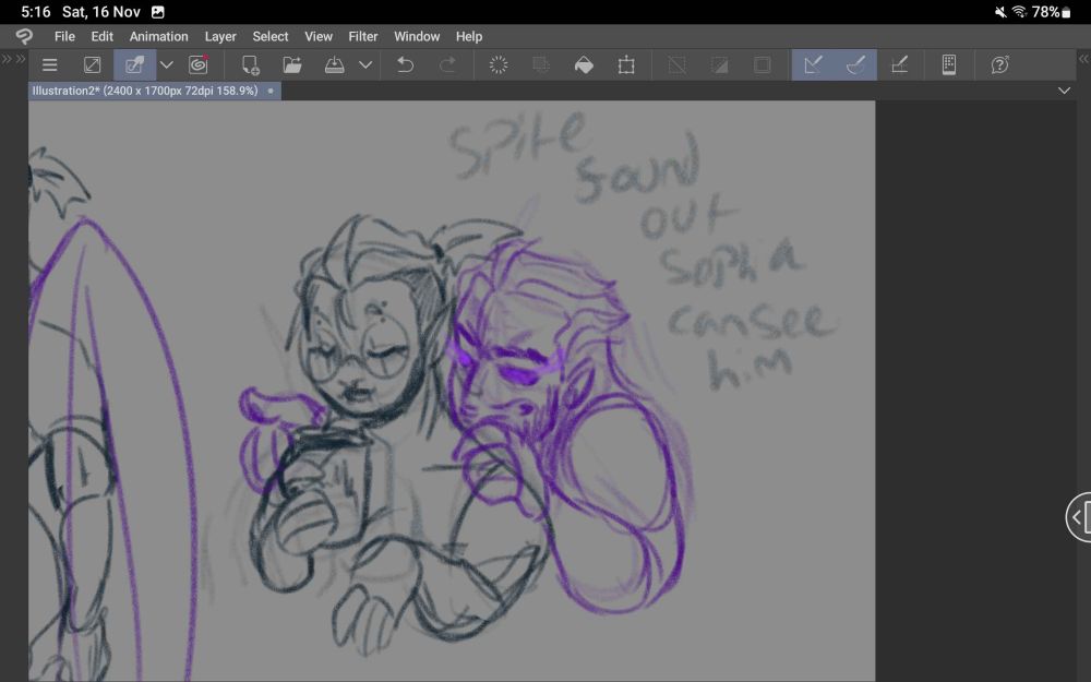 [Spite found out sophia can see him]
