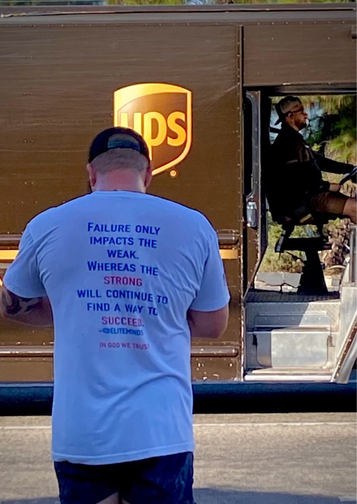 Man wearing the shirt of importance