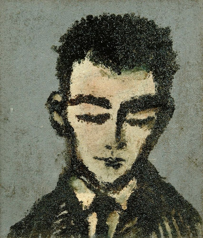 Young Man Looking Down (Portrait of Gilbert Dubrulle) by Joash Woodrow, c.1960