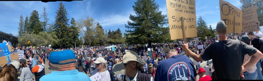 Santa Cruz California April 4, 2025 Hands off protest