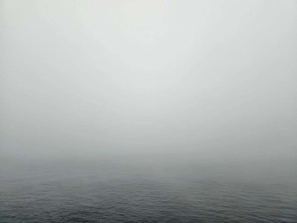 Nebeldecke über dem Bodensee. 