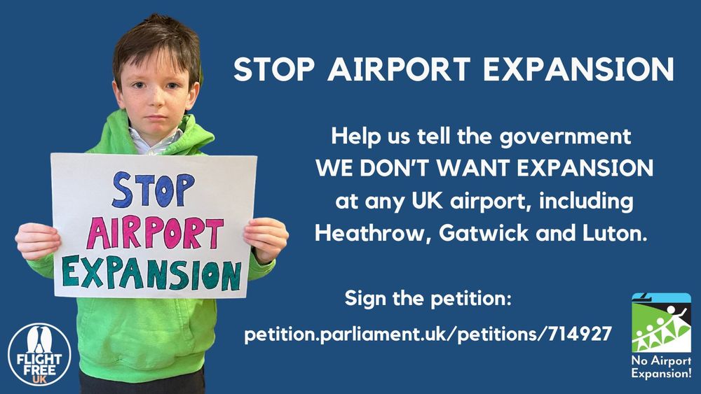 Stop Airport Expansion! Help us tell the government we don't want expansion at any UK airport, including Heathrow, Gatwick and Luton