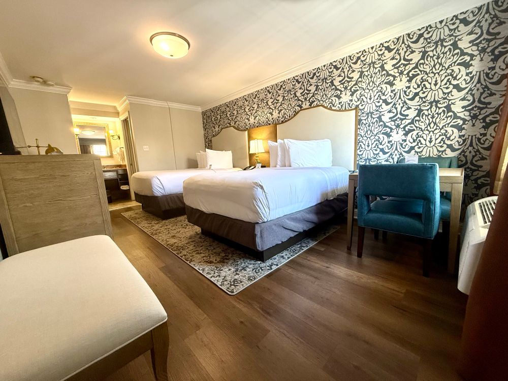 Hotel room.