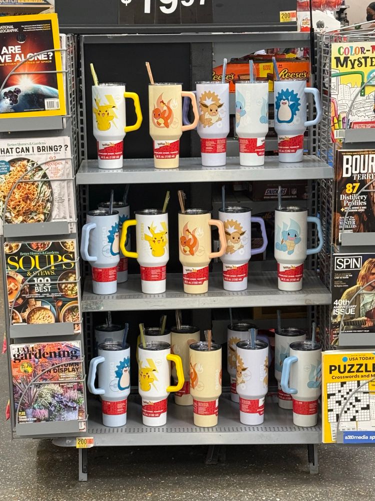 Gotta get all the pokeman cups at Walmart!
