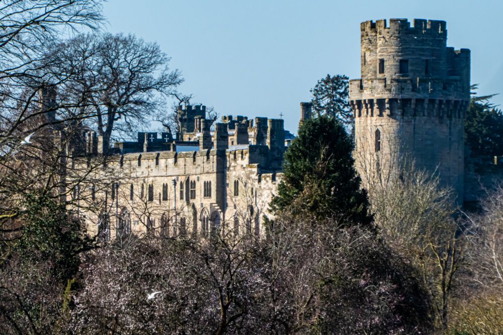 Warwick Castle from St Nicholas Park