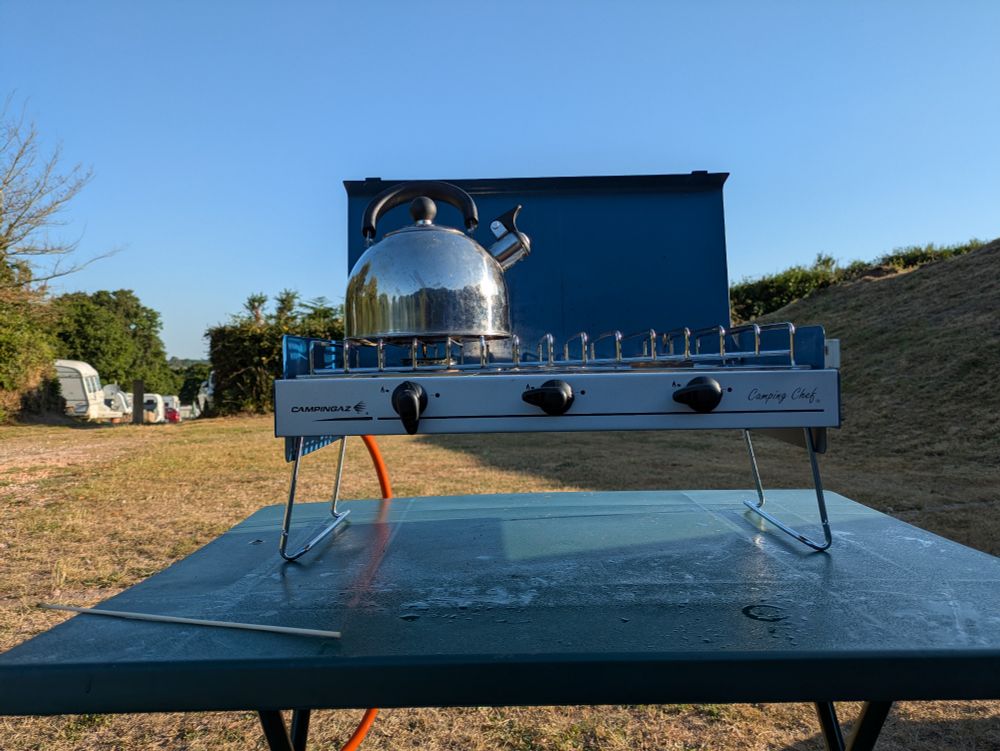 A picture of my camp stove this morning

