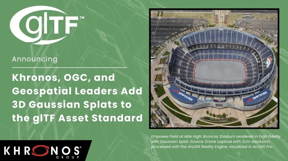 Khronos and leading Gaussian Splats organizations come together to add 3D Gaussian Splats to the glTF Asset Standard
