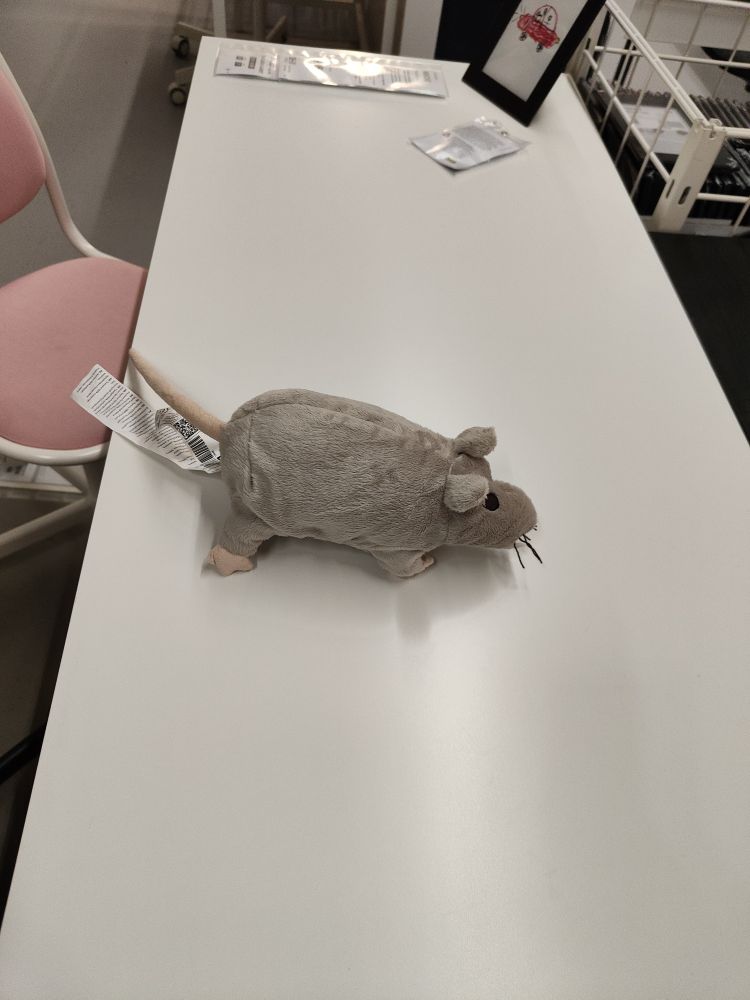 Picture of an ikea rat plushie