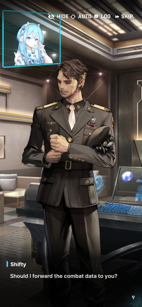 Screen from Nikke: lt. Anderson (VA: Sugita Tomokazu)