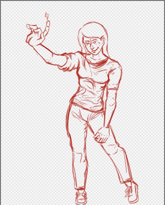 A sketch of my OC MJ