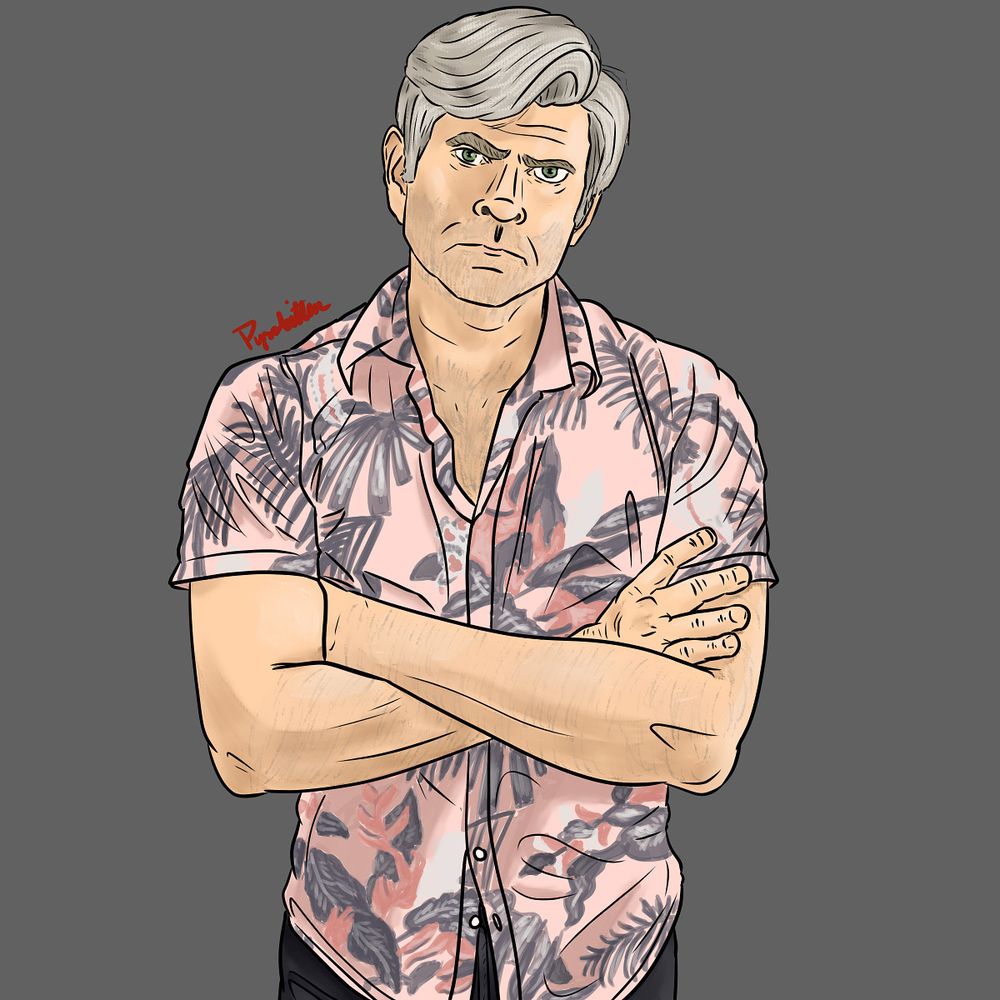A drawing of Ninja Brian of NSP fame