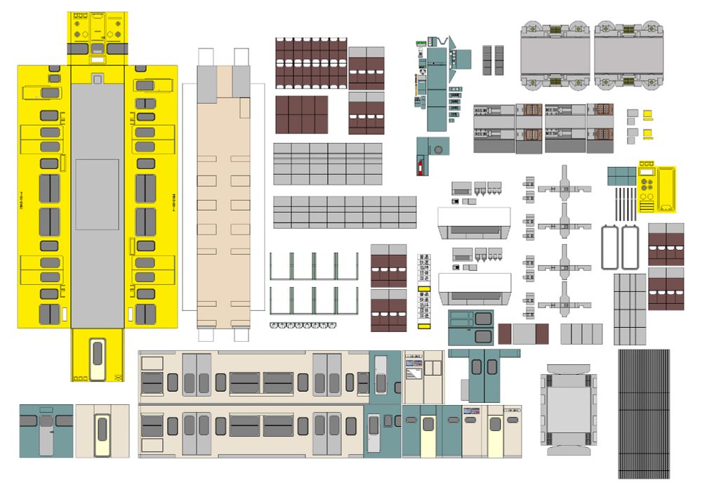 クハ111‐2161
連結・種別幕・座席可動・車内再現
姫路方先頭車、クハ111‐2161の姿をデフォルメ化して忠実に再現
新規造形の方向幕や、改良版の可動ギミック付き転換クロスシートが付属
ジャンパ栓は別パーツで再現