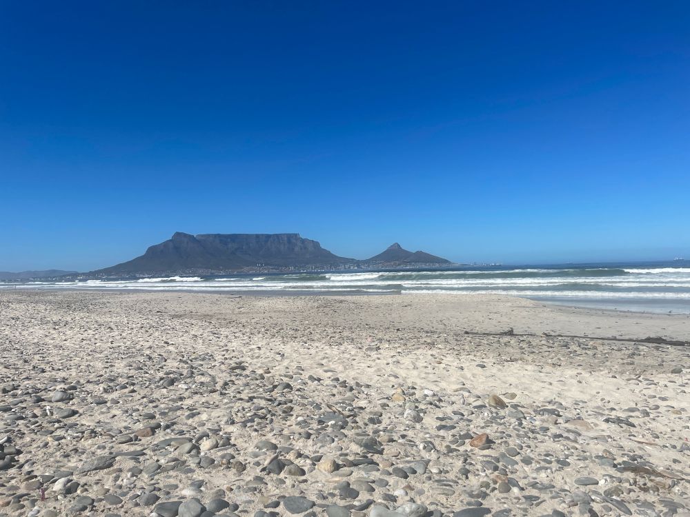 View of Table Mountain on a lovely sunny morning. 