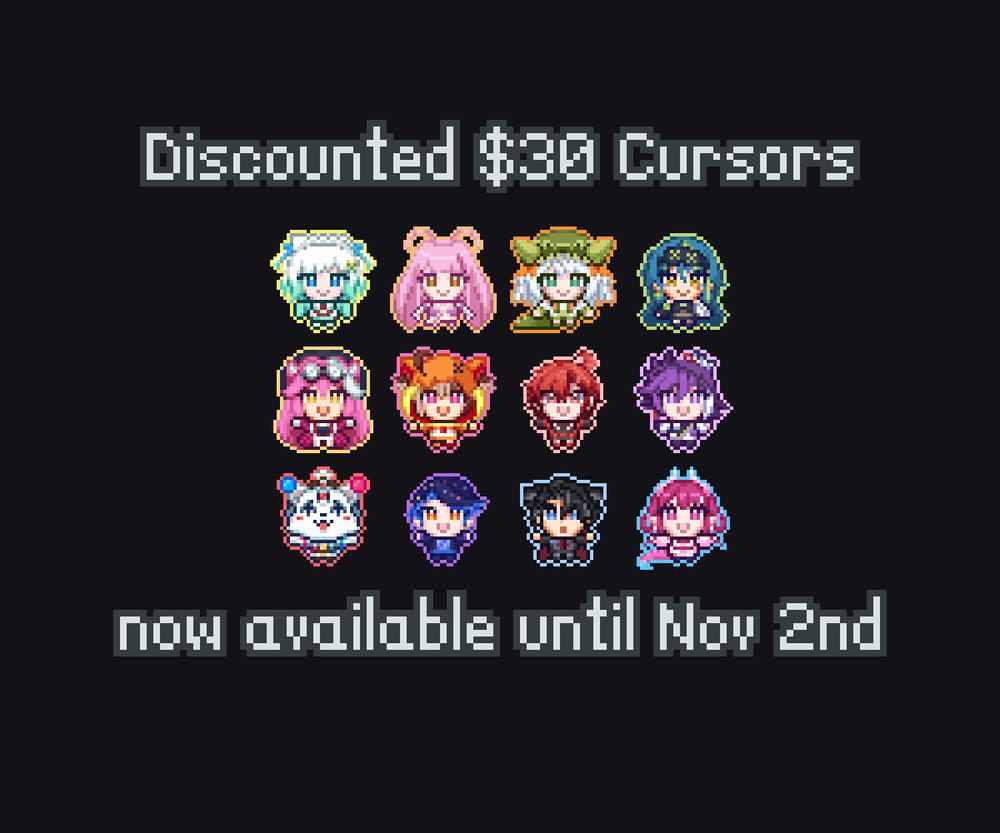 Discounted $30 Cursors now available until November 2nd