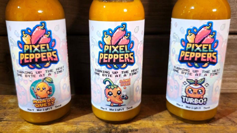 Coming soon: Bring Pixel Peppers' Retro Hot Sauces to Reality!