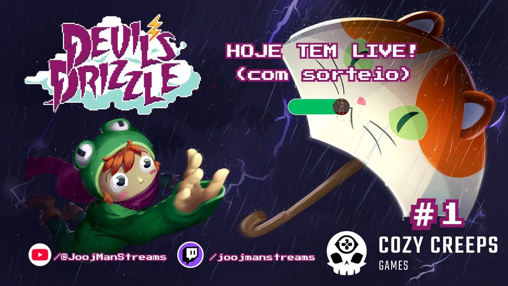 Thumbnail da livestream #1 de Devil's Drizzle
Youtube: @JoojManStreams
Twitch: joojmanstreams