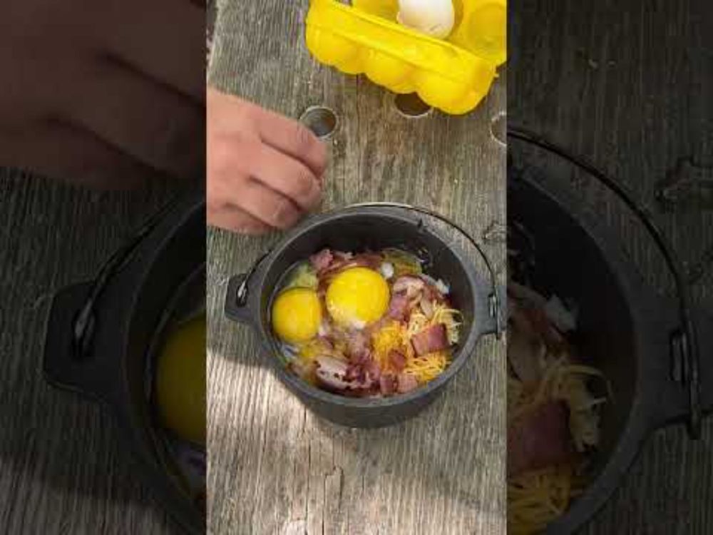 Campfire Breakfast Skillet #dutchoven #campcooking #outside #food #breakfast